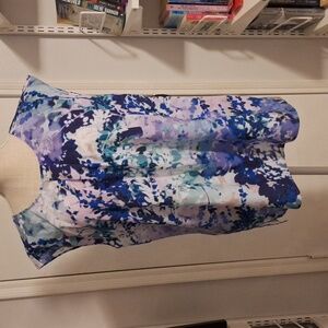 Sleeveless Watercolor Blouse